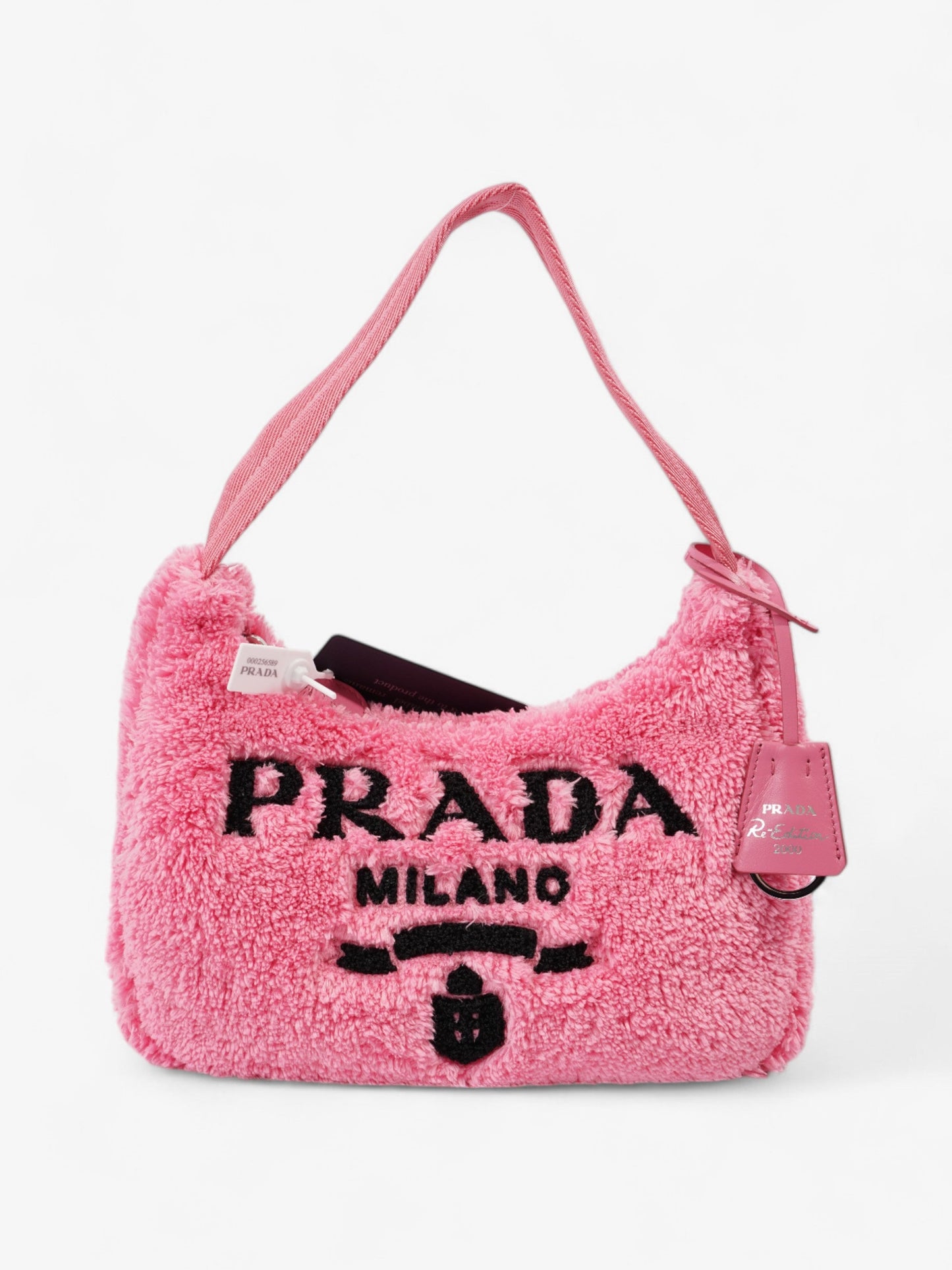Prada Re-Edition 2000 Pink / Black Fabric Mini
