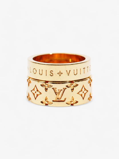 Louis Vuitton Mosaic Ring Set Gold Base Metal Medium (60mm)