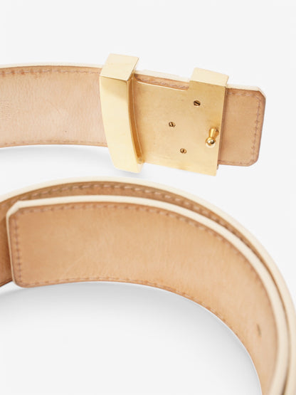 Louis Vuitton LV Initials Belt Damier Azur / Gold Coated Canvas 80cm / 32"