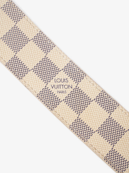 Louis Vuitton LV Initials Belt Damier Azur / Gold Coated Canvas 80cm / 32"