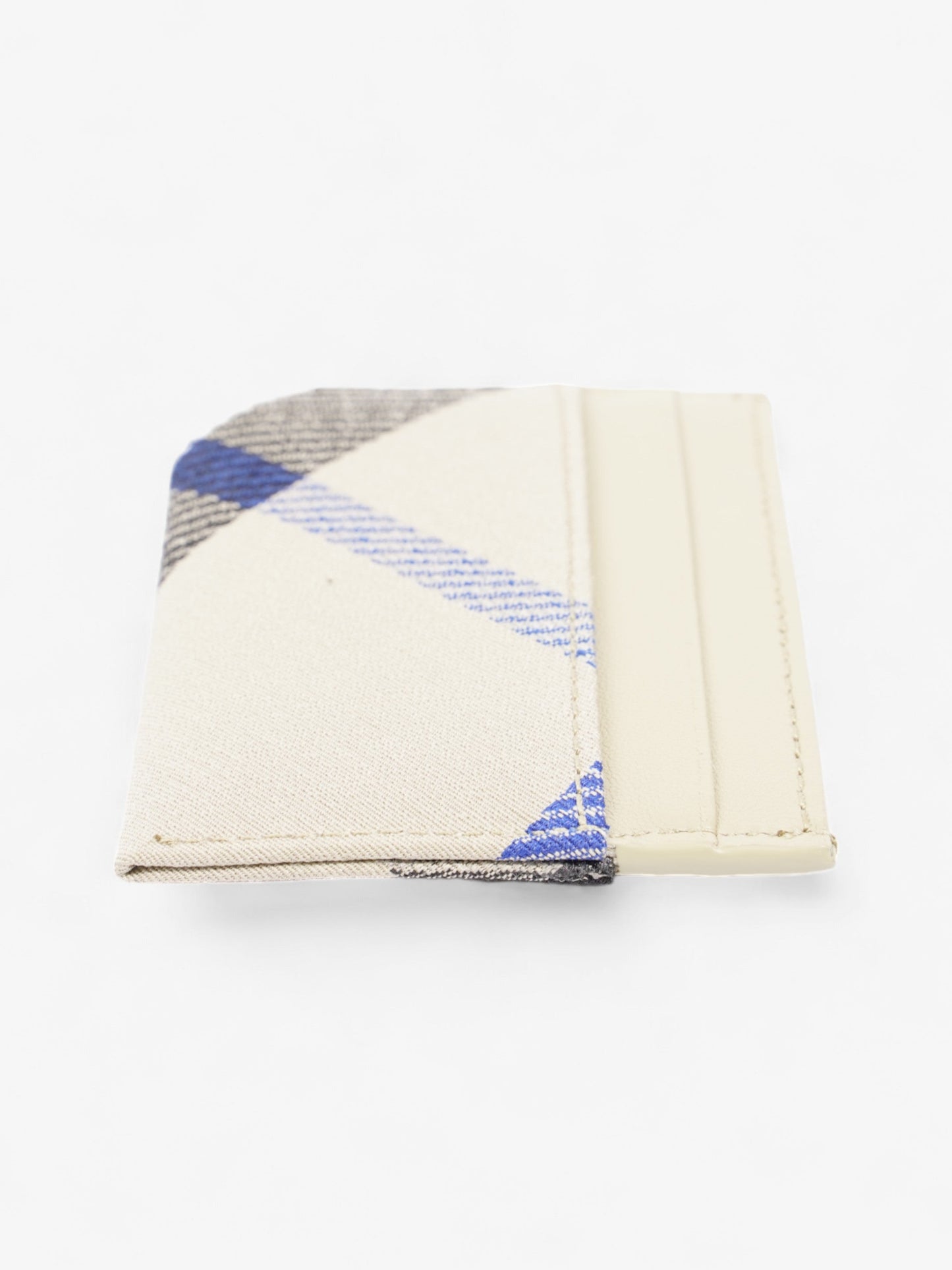 Burberry Check Card Case Lichen Polyester