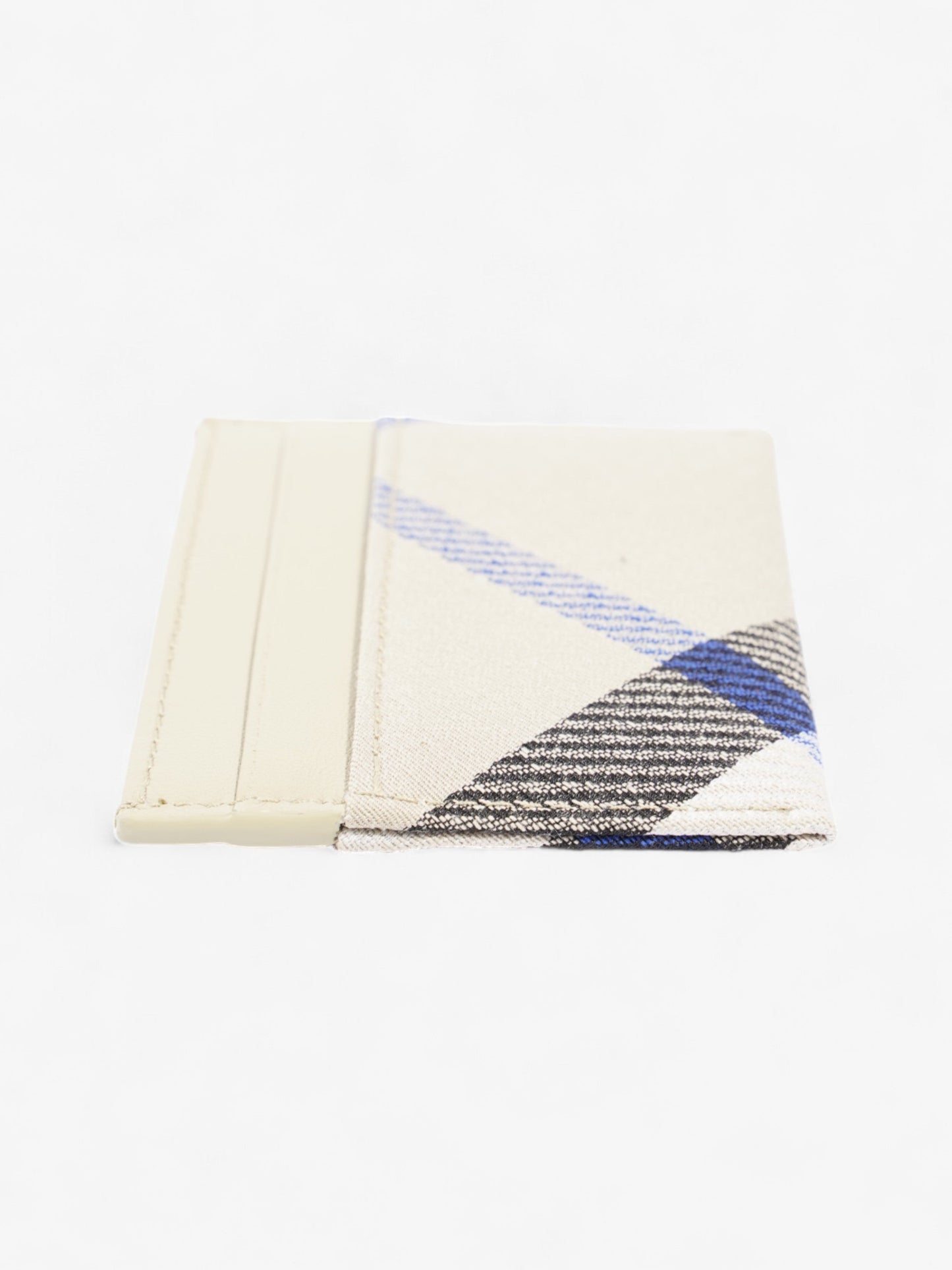 Burberry Check Card Case Lichen Polyester