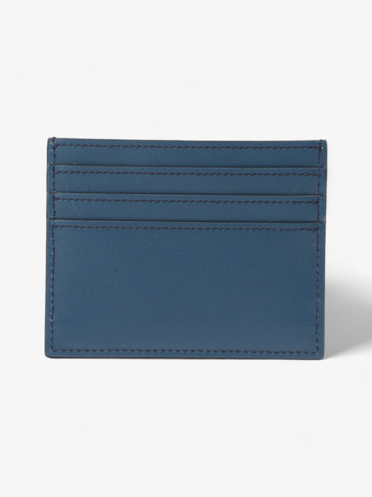 Fendi FF Card Holder Blue Marine Leather