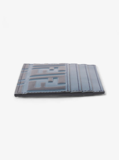 Fendi FF Card Holder Blue Marine Leather