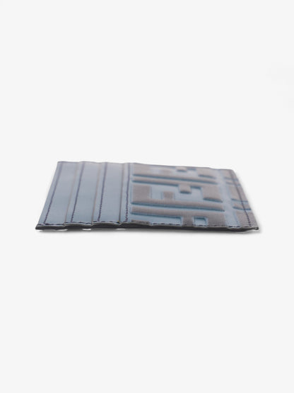 Fendi FF Card Holder Blue Marine Leather