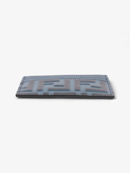 Fendi FF Card Holder Blue Marine Leather