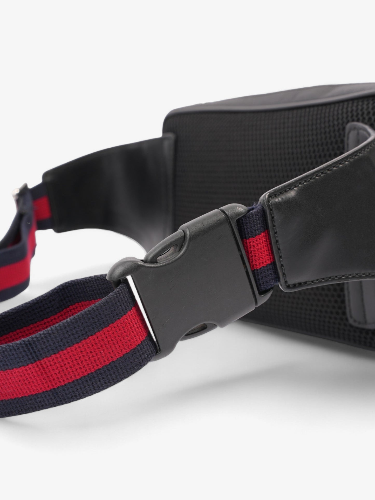 Gucci Web Belt Bag GG Supreme / Red / Blue Coated Canvas
