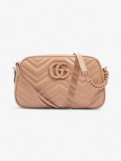 Gucci GG Marmont Beige Matelasse Leather Small