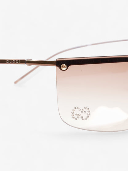 Gucci GG Diamante Sunglasses Brown Acetate