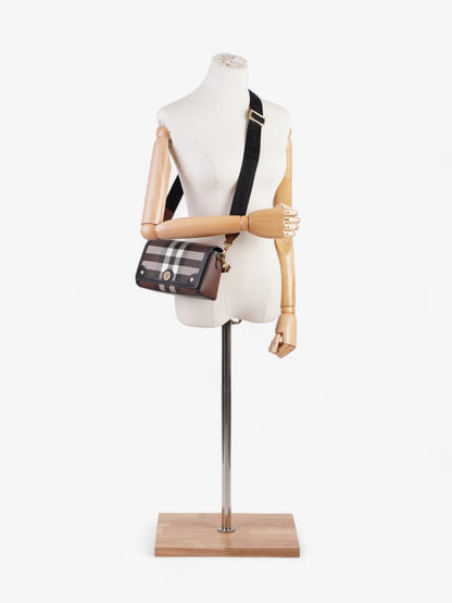 Burberry Elongated Note Dark Birch Brown Canvas