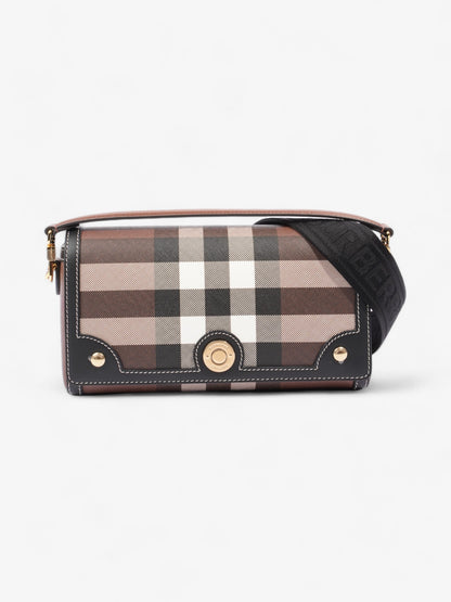 Burberry Elongated Note Dark Birch Brown Canvas