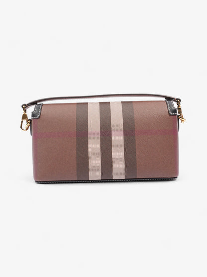 Burberry Elongated Note Dark Birch Brown Canvas