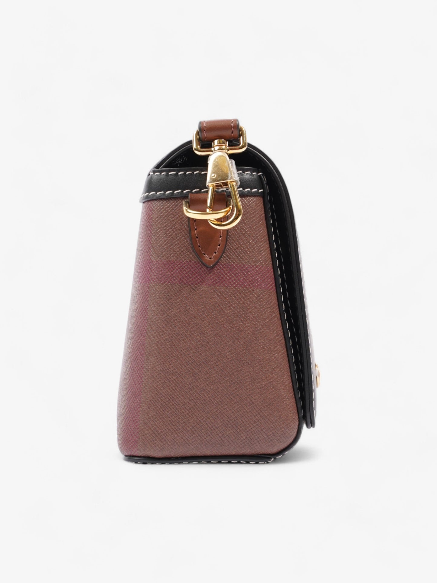Burberry Elongated Note Dark Birch Brown Canvas