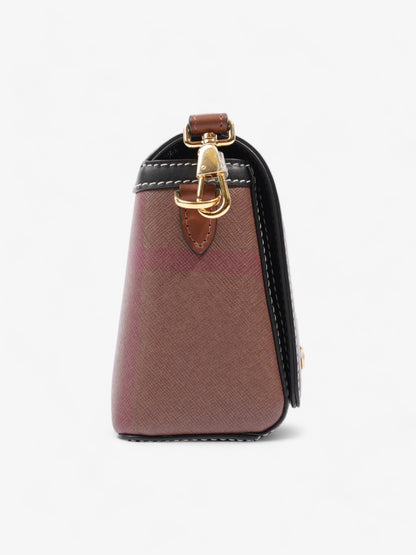 Burberry Elongated Note Dark Birch Brown Canvas