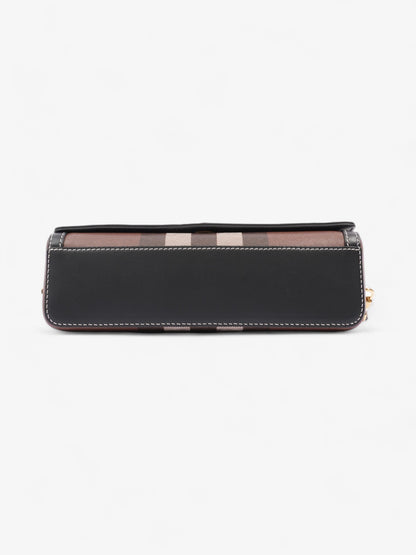 Burberry Elongated Note Dark Birch Brown Canvas