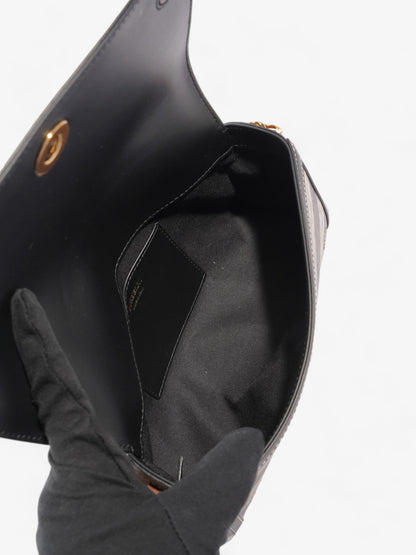 Burberry Elongated Note Dark Birch Brown Canvas