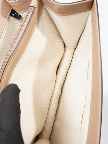 Gucci Dionysus Bamboo Top Handle Nude / Green / Red Leather