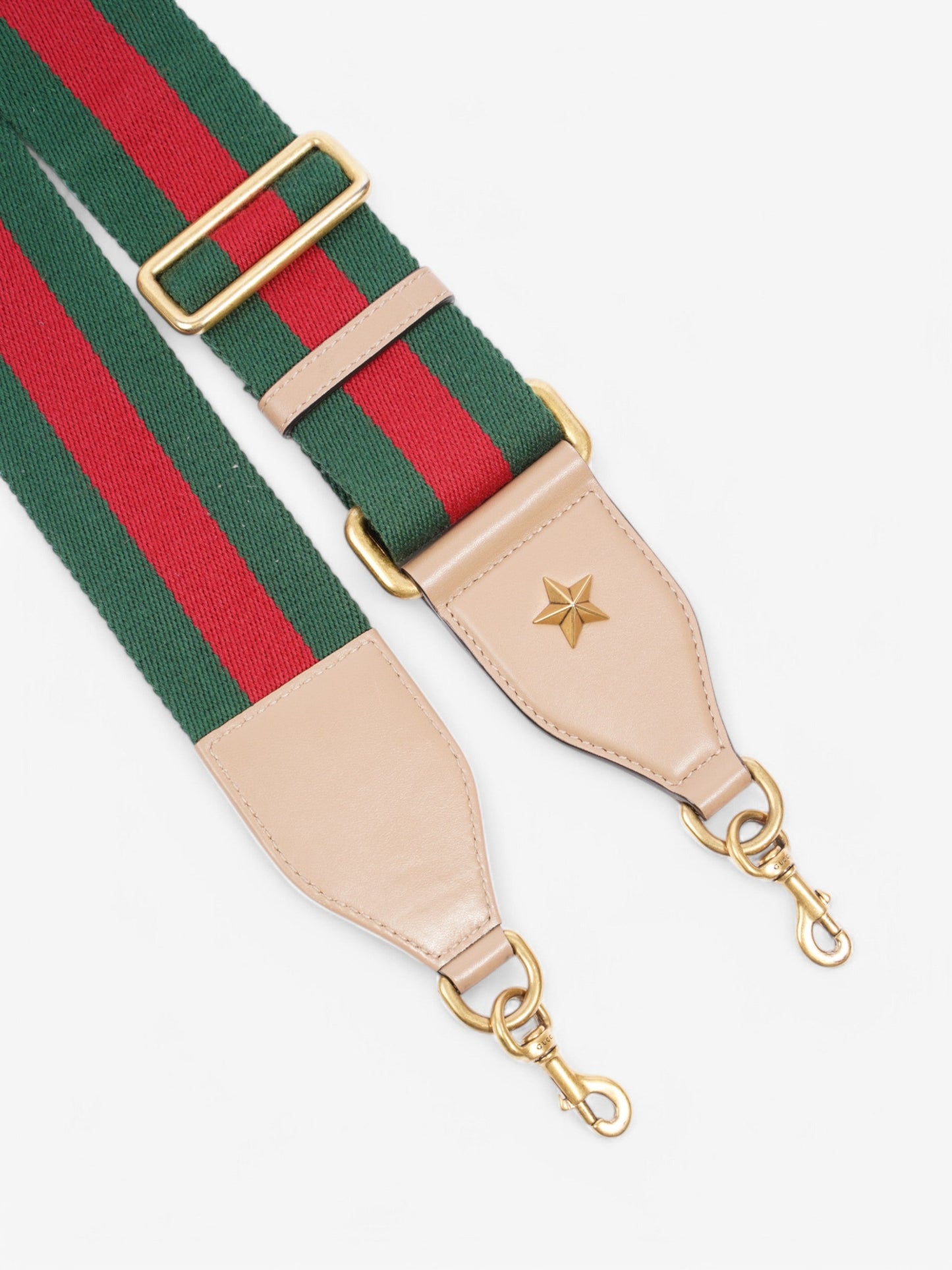 Gucci Dionysus Bamboo Top Handle Nude / Green / Red Leather