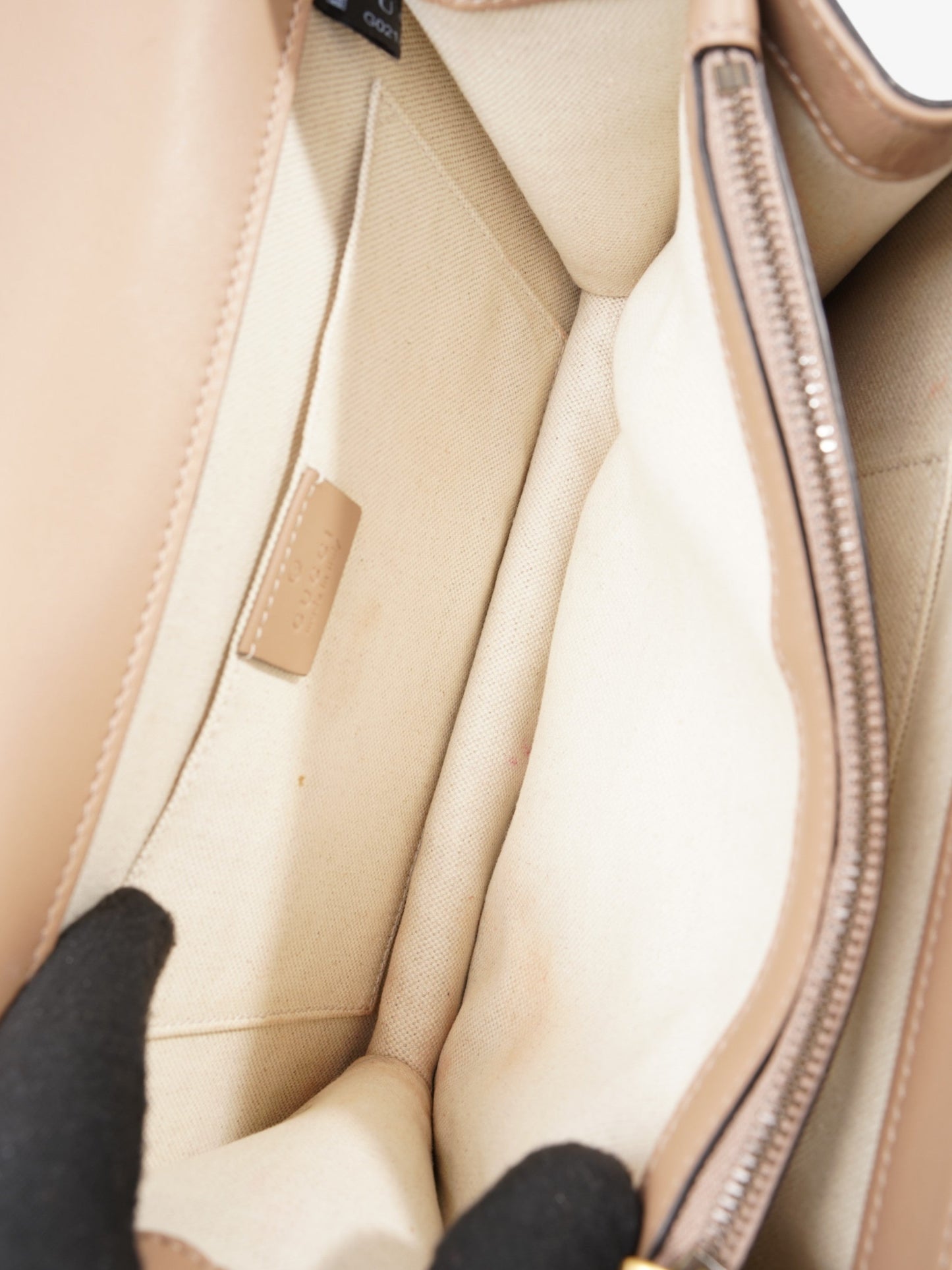 Gucci Dionysus Bamboo Top Handle Nude / Green / Red Leather