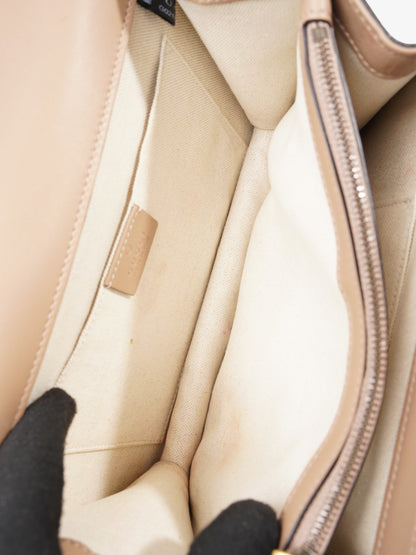 Gucci Dionysus Bamboo Top Handle Nude / Green / Red Leather