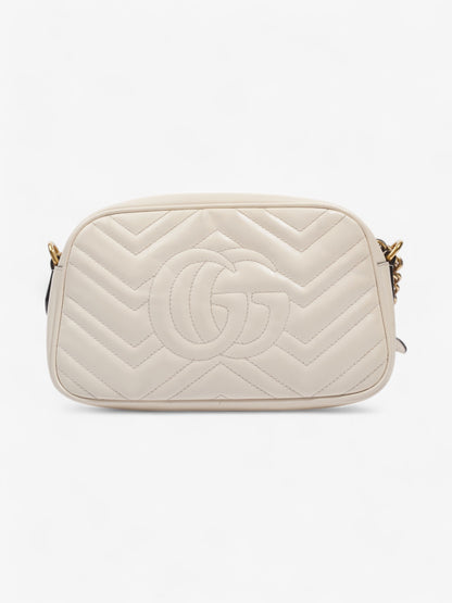 Gucci GG Marmont White Matelasse Leather Small
