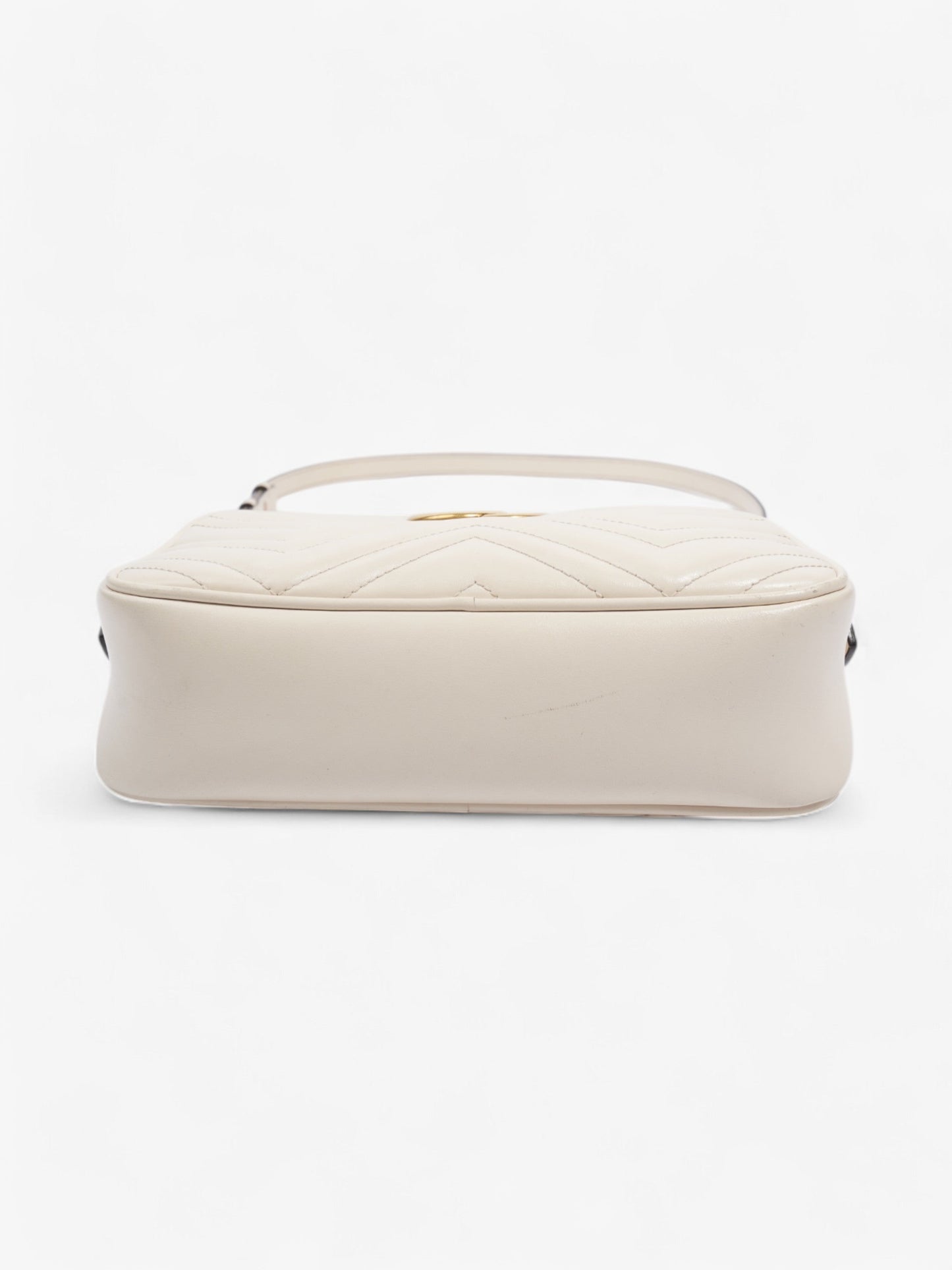 Gucci GG Marmont White Matelasse Leather Small