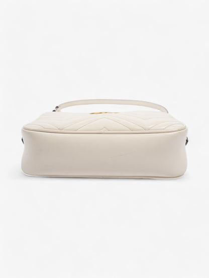 Gucci GG Marmont White Matelasse Leather Small