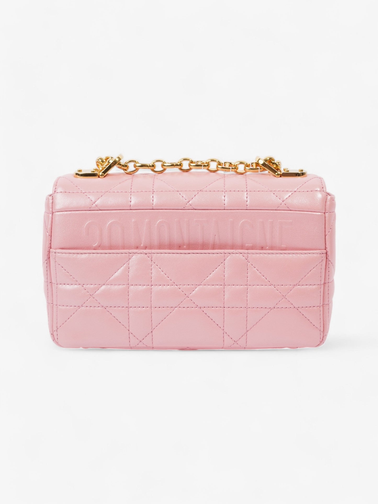 Christian Dior Caro Pink Lambskin Leather Small