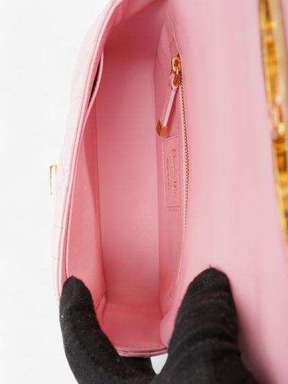 Christian Dior Caro Pink Lambskin Leather Small