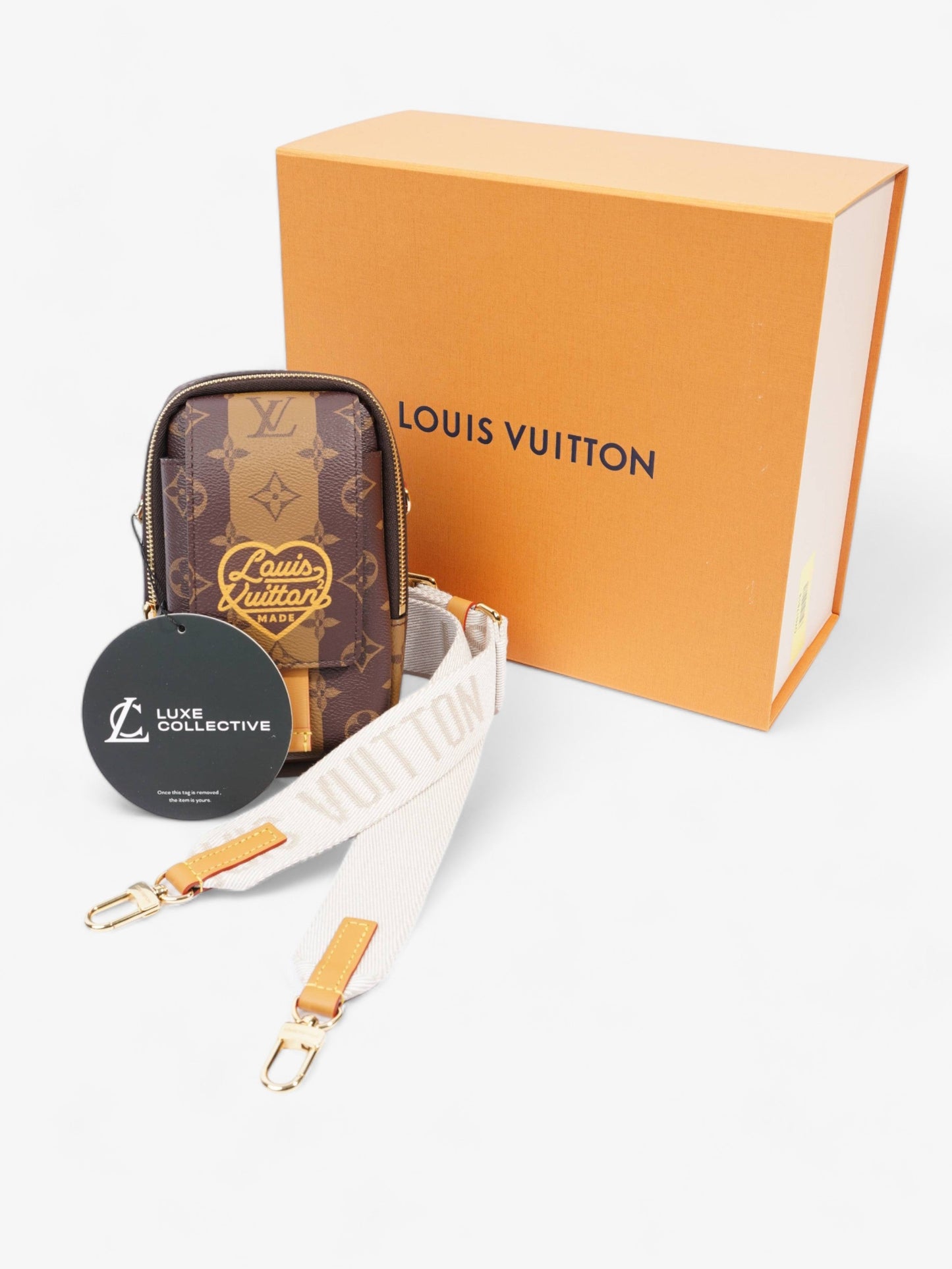 Louis Vuitton NIGO Double Phone Pouch Monogram Coated Canvas