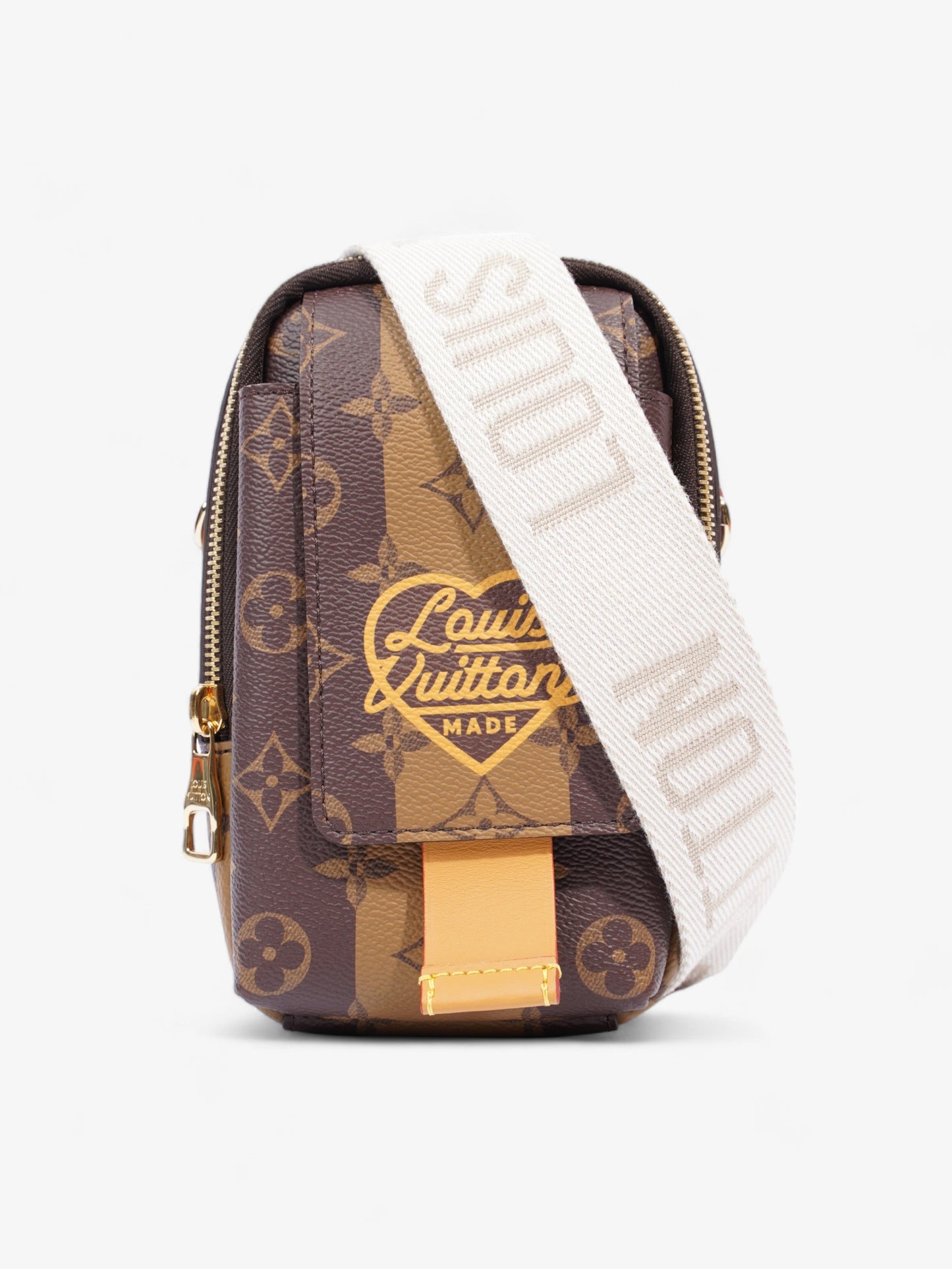 Louis Vuitton NIGO Double Phone Pouch Monogram Coated Canvas
