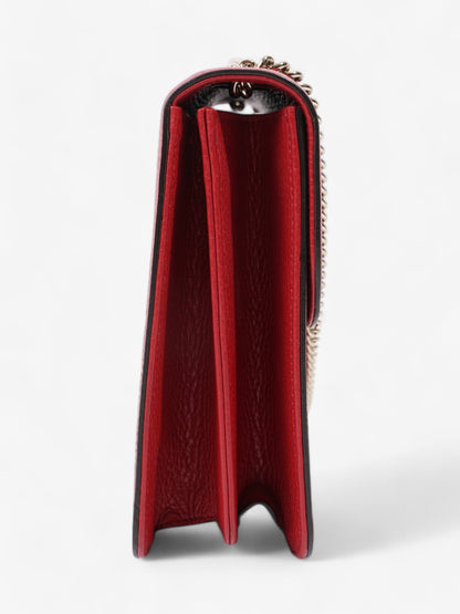 Gucci Dollar Interlocking G Red Calfskin Leather Medium