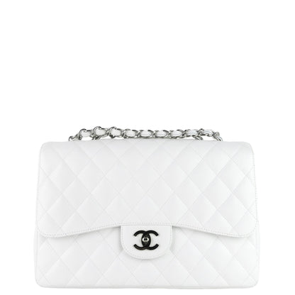 Chanel Classic Single Flap Large Caviar Leather Bag