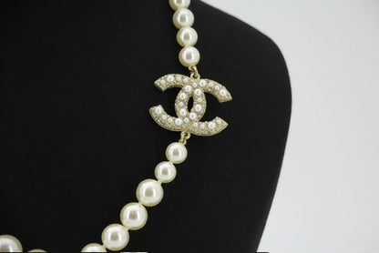 Chanel F21V Imitation Pearl 100th Anniversary Necklace