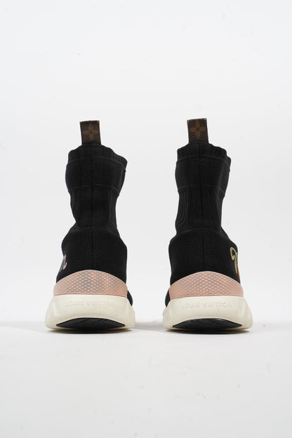 Louis Vuitton Logo Sock Runner Black / Multicolour Cotton EU 38.5 UK 5.5