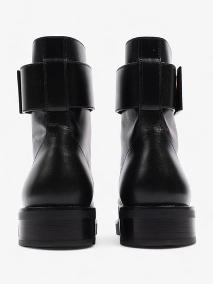Louis Vuitton Wonderland Lace Up Boots Black Leather UK 40.5 UK 7.5