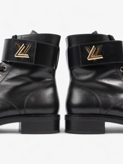 Louis Vuitton Wonderland Lace Up Boots Black Leather UK 40.5 UK 7.5