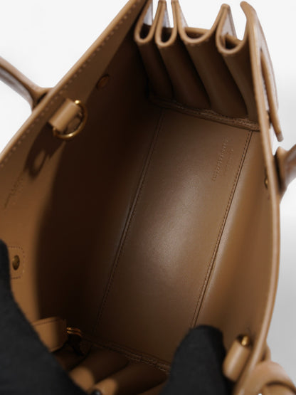 Saint Laurent Sac De Jour Dark Beige Calfskin Leather Nano