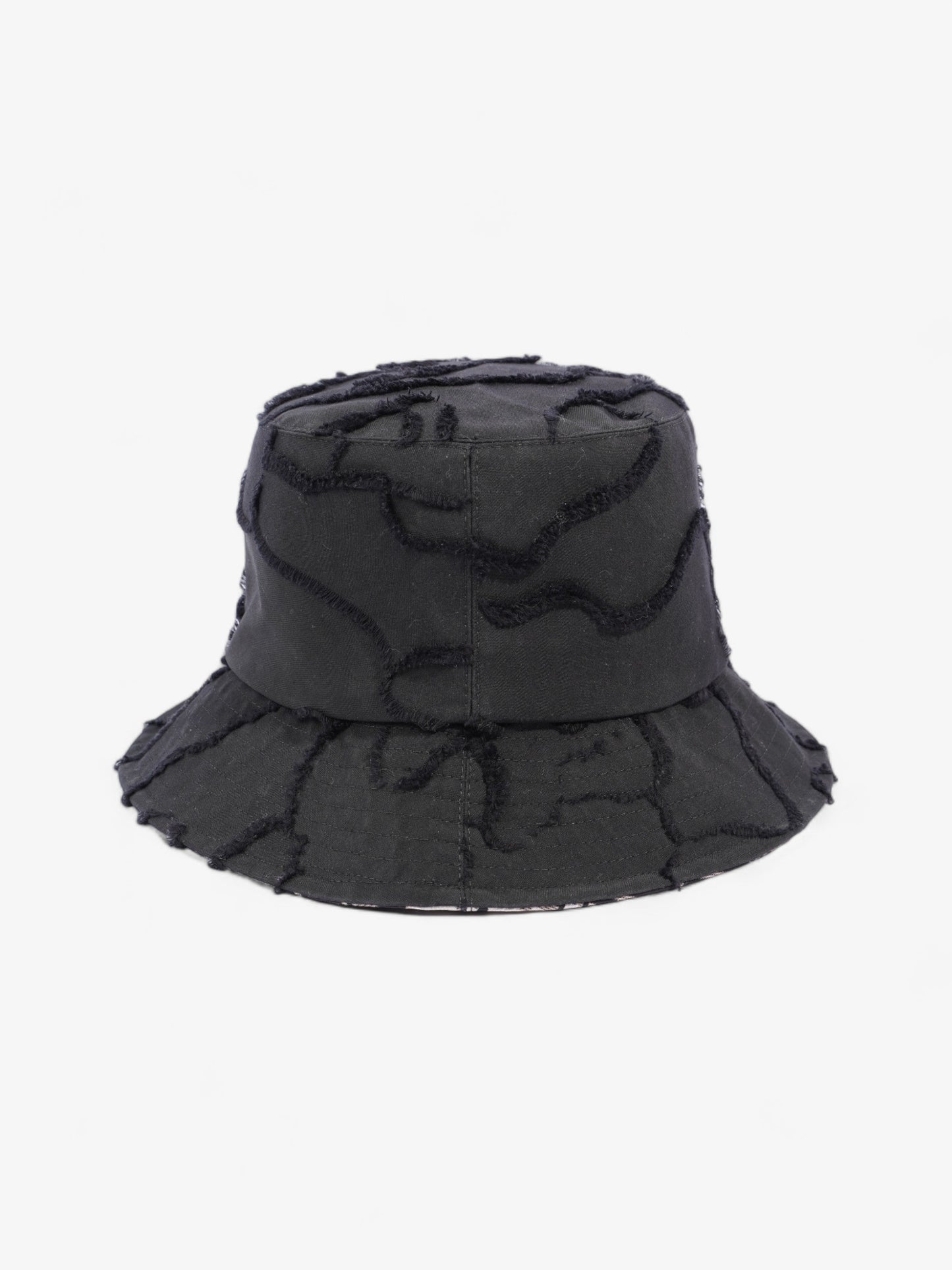 Christian Dior Camouflage Logo Bucket Hat Black Polyester 58