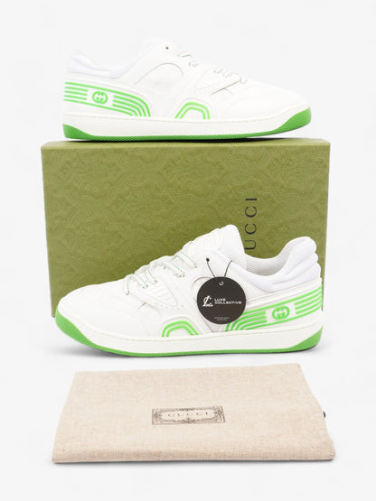 Gucci Demetra Basket Low Top White / Green Polyurethane EU 39.5 UK 6.5