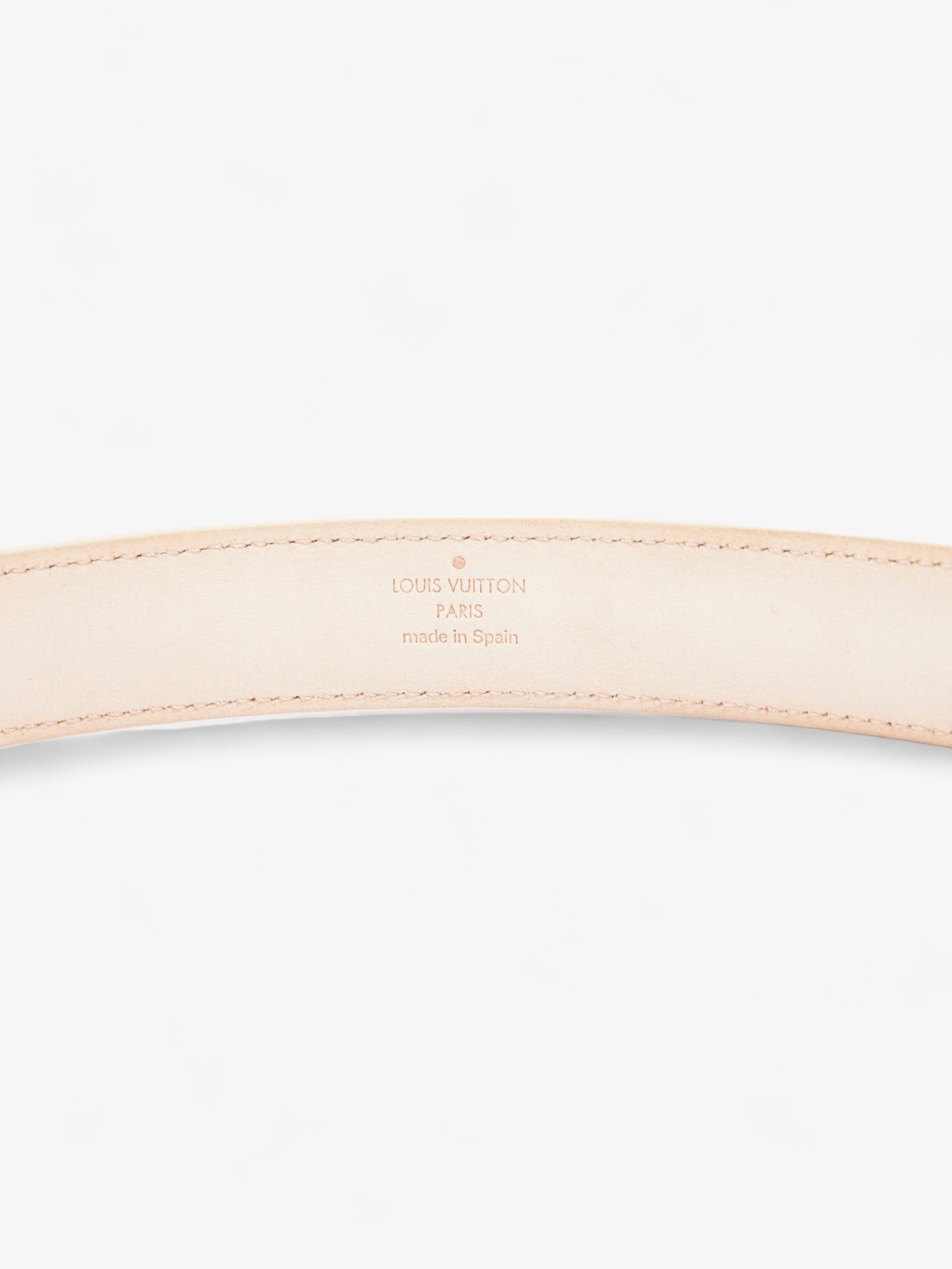 Louis Vuitton Thin Buckle Belt Damier Azur Coated Canvas 80cm 32"