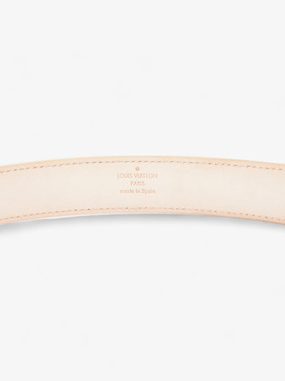 Louis Vuitton Thin Buckle Belt Damier Azur Coated Canvas 80cm 32"