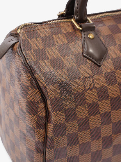 Louis Vuitton Speedy 30 Damier Ebene Coated Canvas