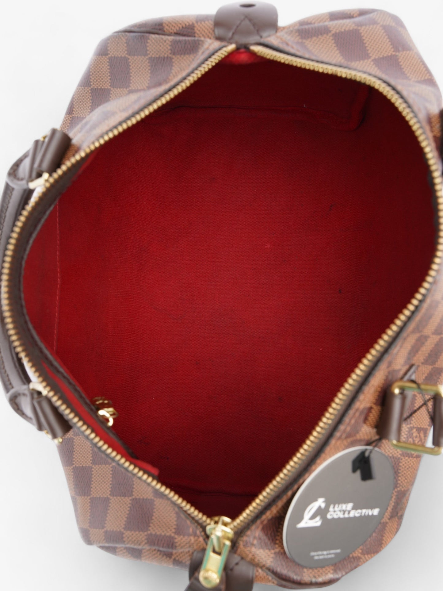 Louis Vuitton Speedy 30 Damier Ebene Coated Canvas