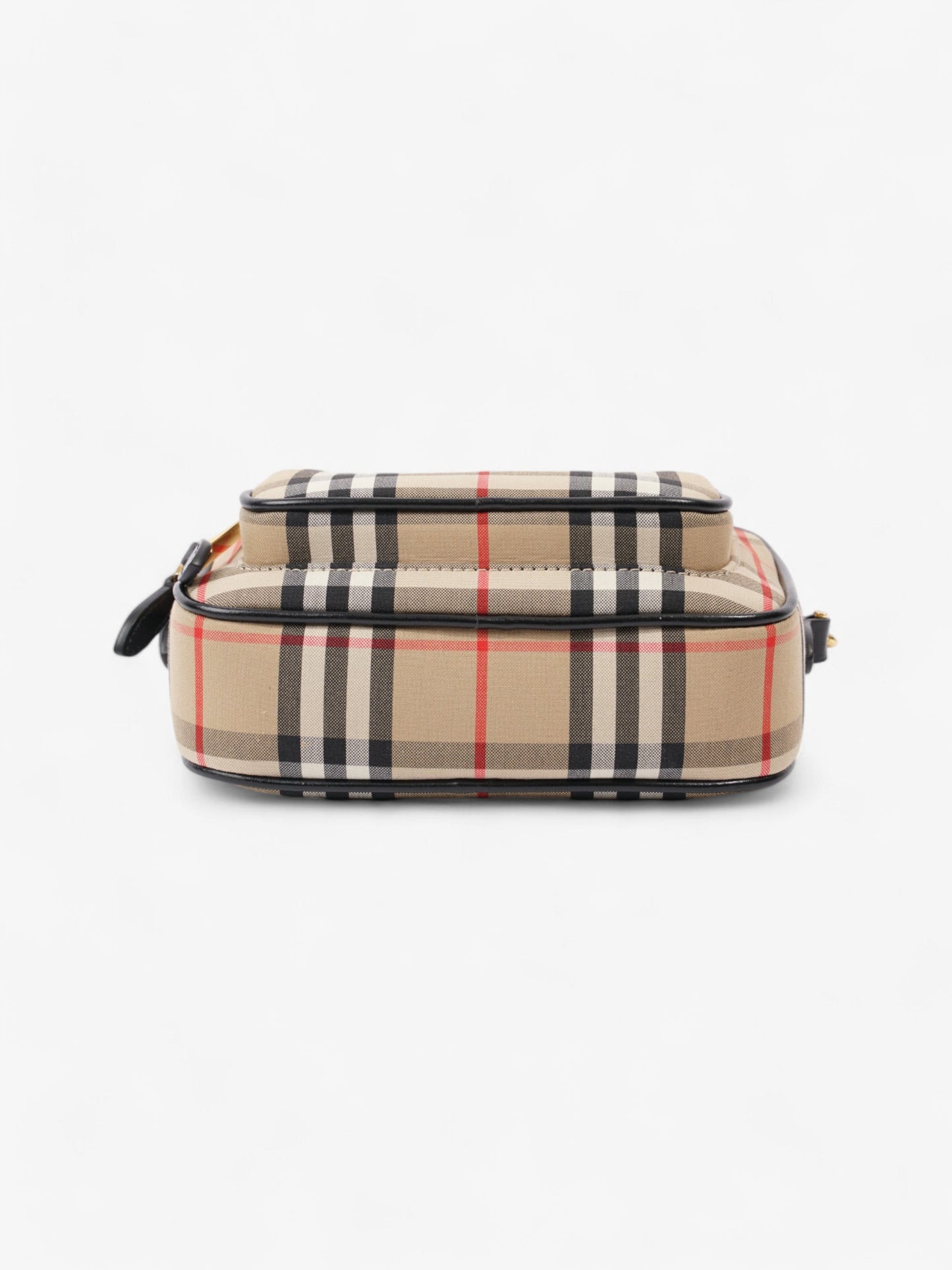 Burberry Camera Bag Vintage Check / Black Canvas Small