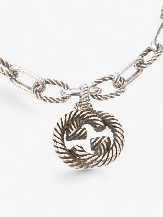 Gucci Interlocking G Chain Bracelet Silver Silver Sterling 16