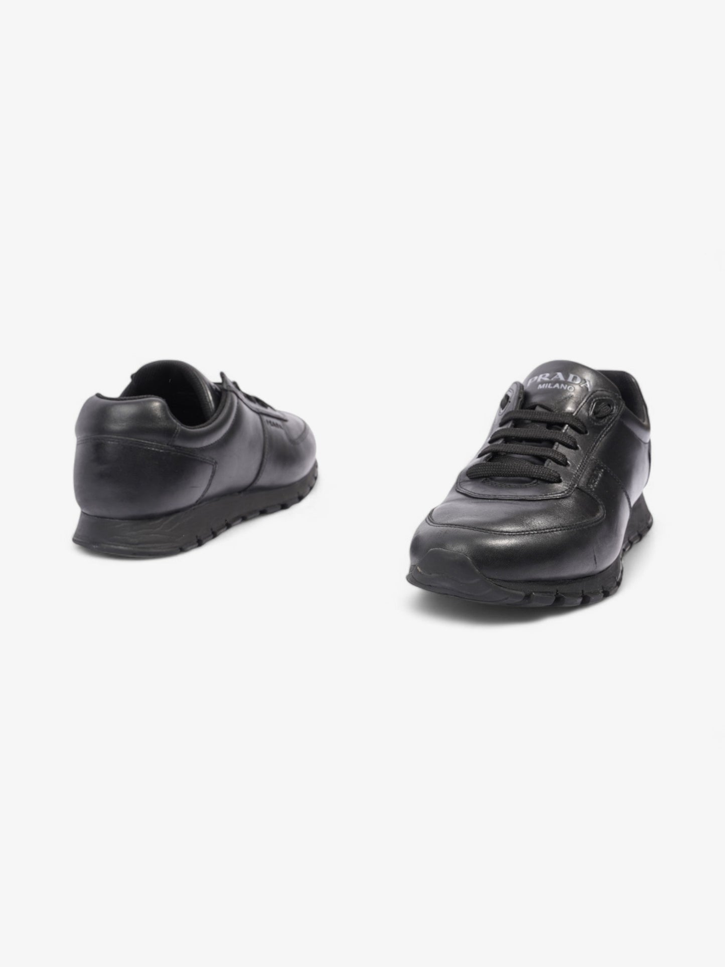 Prada Runners Black Leather EU 41 UK 7