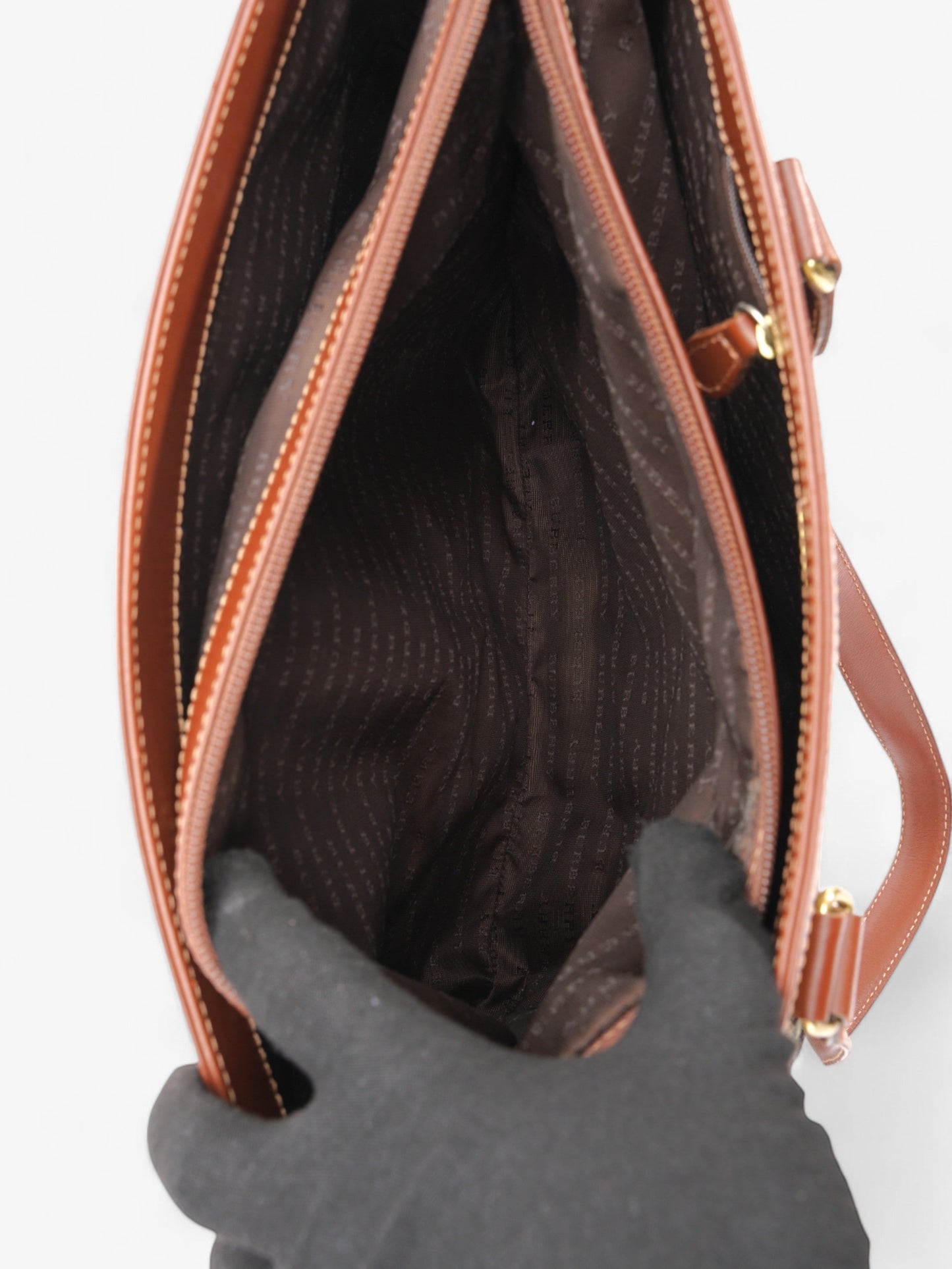 Burberry Check Tote Haymarket Check Canvas