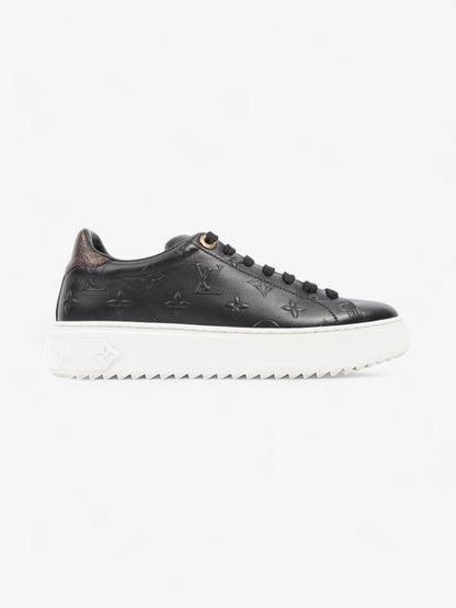 Louis Vuitton Time Out Sneakers Black / Monogram Leather EU 37 UK 4