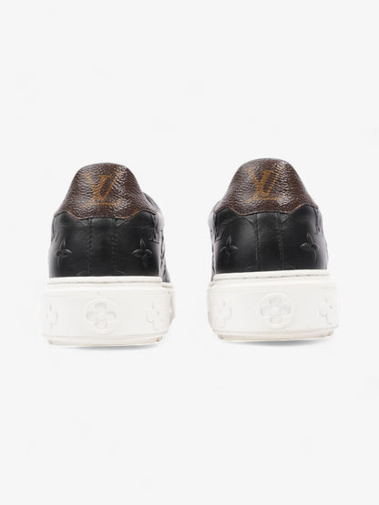 Louis Vuitton Time Out Sneakers Black / Monogram Leather EU 37 UK 4